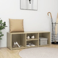  Shoe Storage Bench Sonoma Oak 105x35x35 cm Engineered Wood