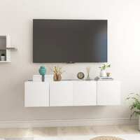  Hanging TV Cabinets 2 pcs White 60x30x30 cm