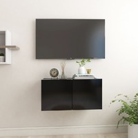  Hanging TV Cabinet Black 60x30x30 cm