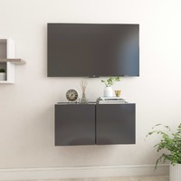  Hanging TV Cabinet Grey 60x30x30 cm