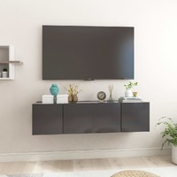  Hanging TV Cabinets 2 pcs Grey 60x30x30 cm