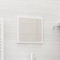  Bathroom Mirror White 40x1.5x37 cm Engineered Wood