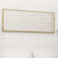  Bathroom Mirror Sonoma Oak 90x1.5x37 cm Engineered Wood