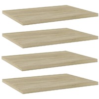  Bookshelf Boards 4 pcs Sonoma Oak 40x30x1.5 cm Engineered Wood