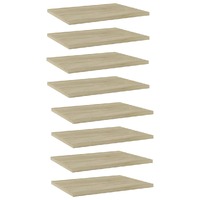  Bookshelf Boards 8 pcs Sonoma Oak 40x30x1.5 cm Engineered Wood