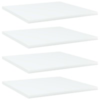  Bookshelf Boards 4 pcs White 40x40x1.5 cm Engineered Wood