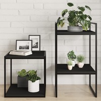  Bookshelf Boards 4 pcs Black 40x40x1.5 cm Engineered Wood