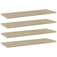  Bookshelf Boards 4 pcs Sonoma Oak 60x20x1.5 cm Engineered Wood