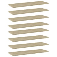  Bookshelf Boards 8 pcs Sonoma Oak 60x20x1.5 cm Engineered Wood