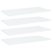  Bookshelf Boards 4 pcs White 60x30x1.5 cm Engineered Wood