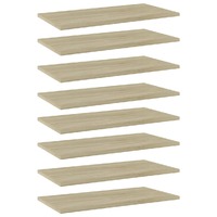  Bookshelf Boards 8 pcs Sonoma Oak 60x30x1.5 cm Engineered Wood