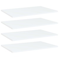  Bookshelf Boards 4 pcs White 60x40x1.5 cm Engineered Wood