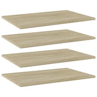  Bookshelf Boards 4 pcs Sonoma Oak 60x40x1.5 cm Engineered Wood