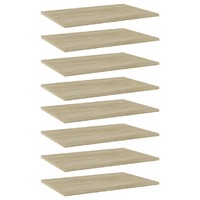  Bookshelf Boards 8 pcs Sonoma Oak 60x40x1.5 cm Engineered Wood