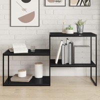  Bookshelf Boards 4 pcs High Gloss Black 60x40x1.5 cm Engineered Wood
