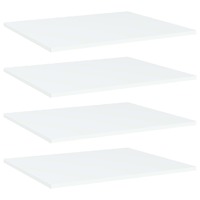  Bookshelf Boards 4 pcs White 60x50x1.5 cm Engineered Wood