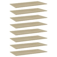  Bookshelf Boards 8 pcs Sonoma Oak 80x30x1.5 cm Engineered Wood