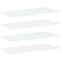  Bookshelf Boards 4 pcs White 80x40x1.5 cm Engineered Wood