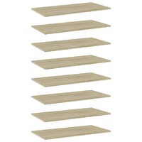  Bookshelf Boards 8 pcs Sonoma Oak 80x40x1.5 cm Engineered Wood