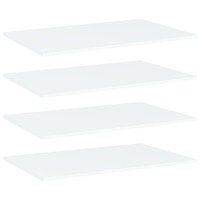  Bookshelf Boards 4 pcs White 80x50x1.5 cm Engineered Wood