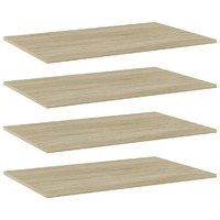  Bookshelf Boards 4 pcs Sonoma Oak 80x50x1.5 cm Engineered Wood