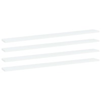  Bookshelf Boards 4 pcs White 100x10x1.5 cm Engineered Wood