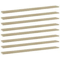  Bookshelf Boards 8 pcs Sonoma Oak 100x10x1.5 cm Engineered Wood