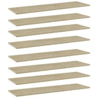  Bookshelf Boards 8 pcs Sonoma Oak 100x30x1.5 cm Engineered Wood