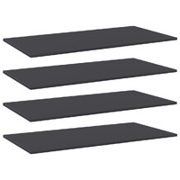  Bookshelf Boards 4 pcs Grey 100x50x1.5 cm Engineered Wood