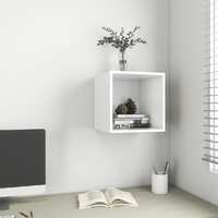  Wall Cabinet White 37x37x37 cm Engineered Wood