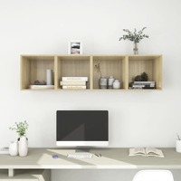  Wall Cabinets 4 pcs Sonoma Oak 37x37x37 cm Engineered Wood