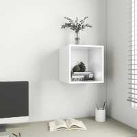  Wall Cabinet High Gloss White 37x37x37 cm Engineered Wood