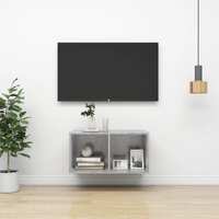  Wall-mounted TV Cabinet Concrete Grey 37x37x72 cm Engineered Wood