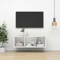  Wall-mounted TV Cabinet White 37x37x107 cm Engineered Wood