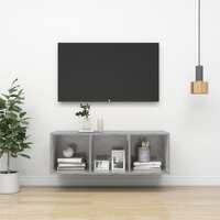  Wall-mounted TV Cabinet Concrete Grey 37x37x107 cm Engineered Wood