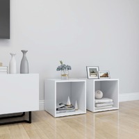  TV Cabinets 2 pcs White 37x35x37 cm Engineered Wood