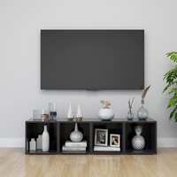  TV Cabinets 4 pcs Grey 37x35x37 cm Engineered Wood