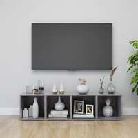  TV Cabinets 4 pcs Concrete Grey 37x35x37 cm Engineered Wood