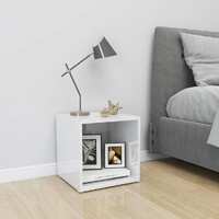  TV Cabinet High Gloss White 37x35x37 cm Engineered Wood
