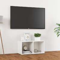  TV Cabinet High Gloss White 72x35x36.5 cm Engineered Wood