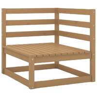  Garden Corner Sofa Honey Brown Solid Pinewood