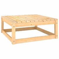  Garden Footstool 70x70x30 cm Solid Pinewood