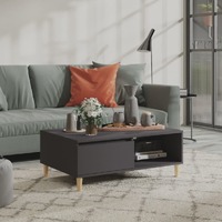  Coffee Table Grey 90x60x35 cm Engineered Wood