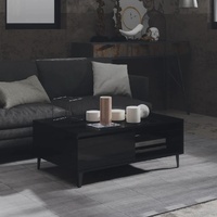  Coffee Table High Gloss Black 90x60x35 cm Engineered Wood
