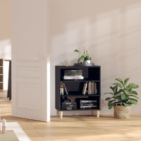  Sideboard High Gloss Black 57x35x70 cm Engineered Wood