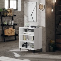  Sideboard High Gloss White 57x35x70 cm Engineered Wood