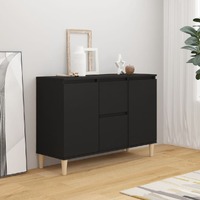  Sideboard Black 101x35x70 cm Engineered Wood