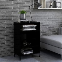  Sideboard Black 57x35x90 cm Engineered Wood