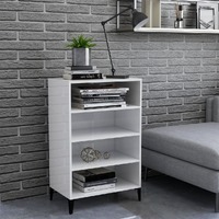  Sideboard High Gloss White 57x35x90 cm Engineered Wood