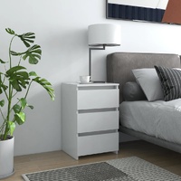  Bed Cabinets 2 pcs White 40x35x62.5 cm Engineered Wood